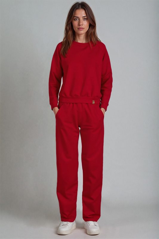 Dámská tepláková souprava Vivisence 9205kmpl Barva: Červená, Velikost: M