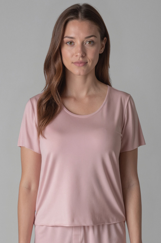 Tričko na spání Vivisence 2201 Barva: Růžová, Velikost: 2XL