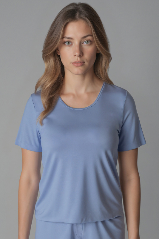 Tričko na spání Vivisence 2201 Barva: Modrá, Velikost: 2XL