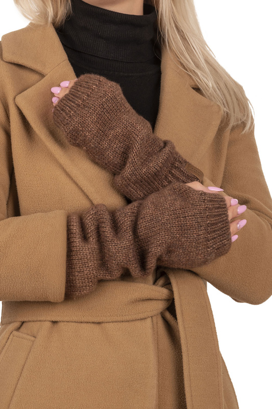 Návleky na ruce Vivisence 7215 Merino Barva: Hnědá, Velikost: UNI