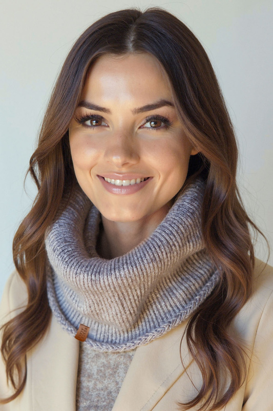 Šála Vivisence 7115 Merino Barva: Šedá, Velikost: UNI