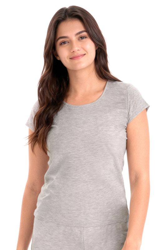 Tričko na spaní Vivisence 2203 Barva: Šedá, Velikost: M
