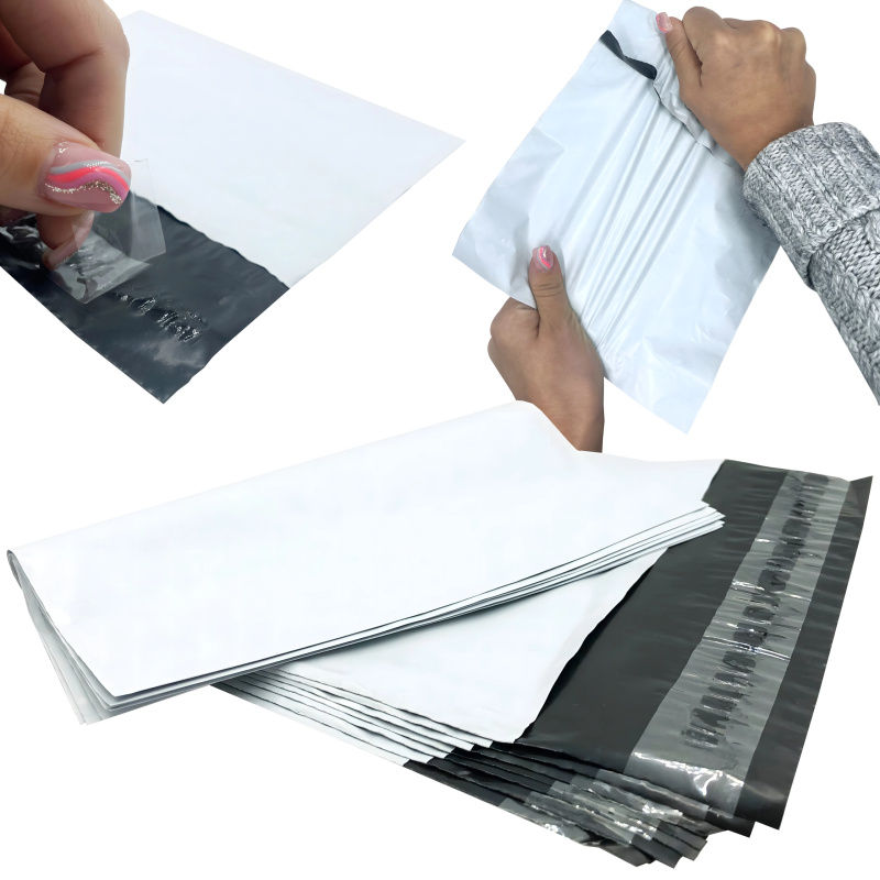 Bílé kurýrní poštovní obálky z folie B4 260 × 350 mm, 50 ks