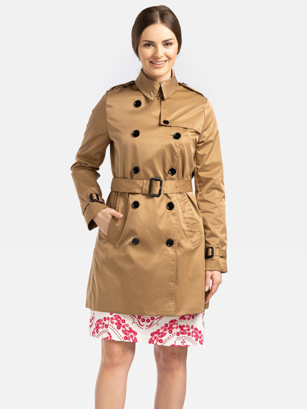 Dámský dvouřadý trenčkot