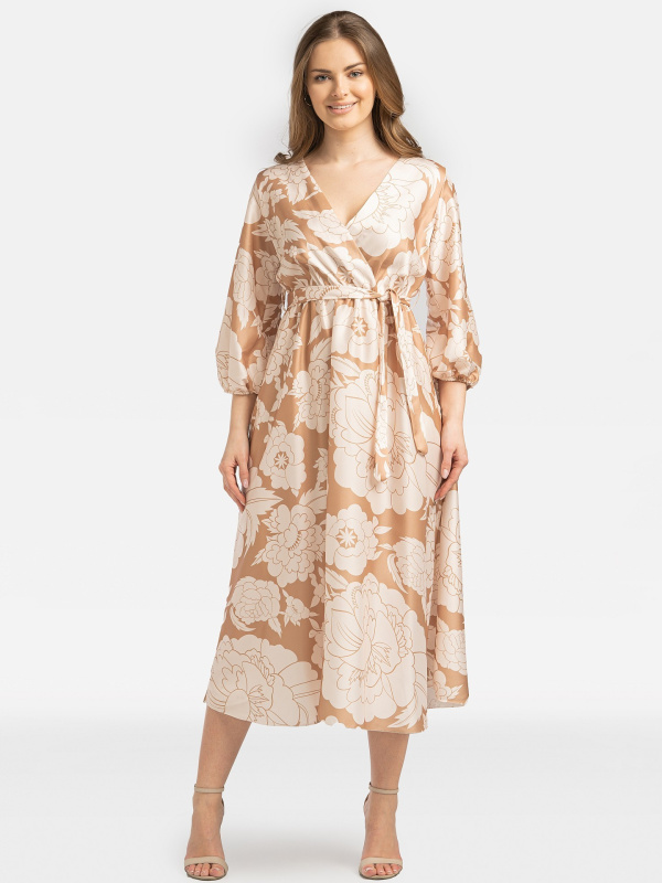 Dámské vzorované viskozové šaty