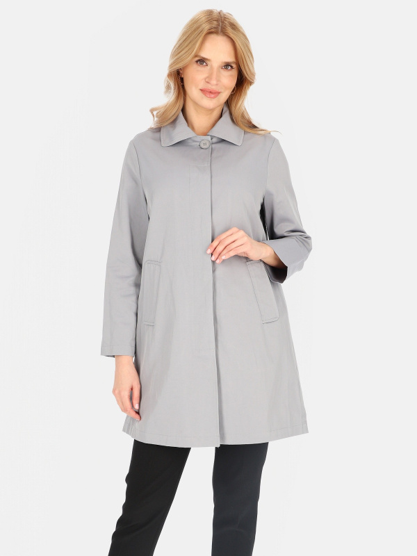 Dámský jednoruční přechodný kabát s límcem