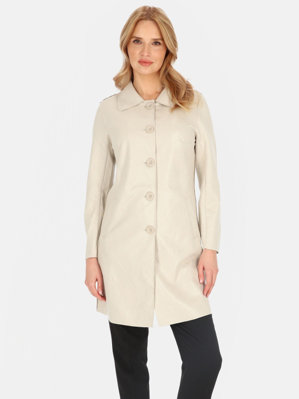 Dámský přechodný kabát s knoflíčky