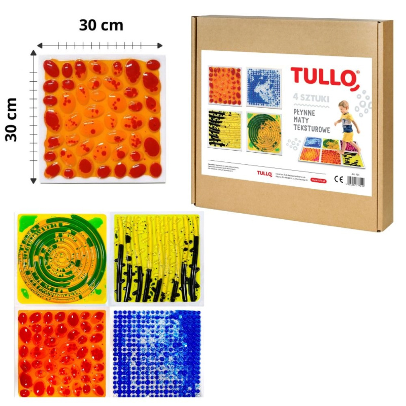 Texturované tekuté podložky 4 ks Tullo
