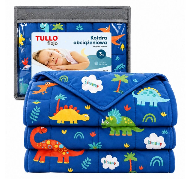 Zátěžová senzorická přikrývka Tullo 4 kg modrá - 1 kus