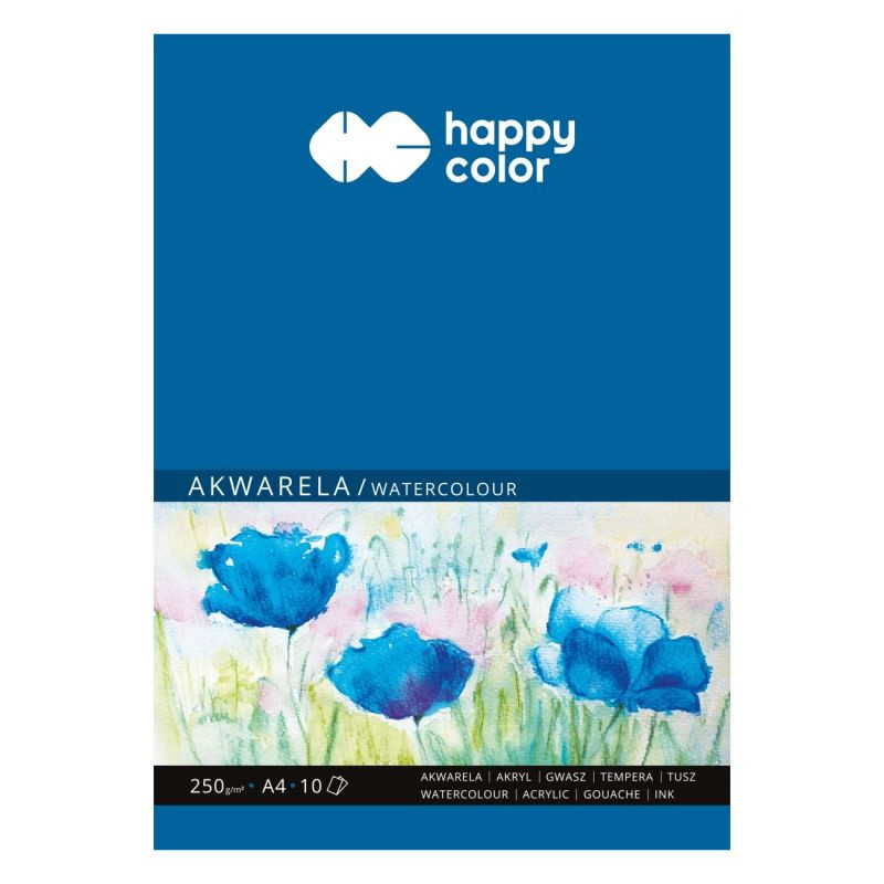 Skicák na akvarel Happy Color (250g/m2, 10listů) A4