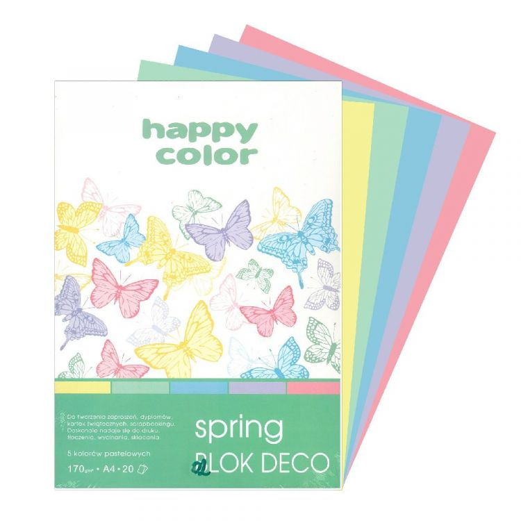 Sada papírů Deco spring (170g/m2, 20 listů) A4