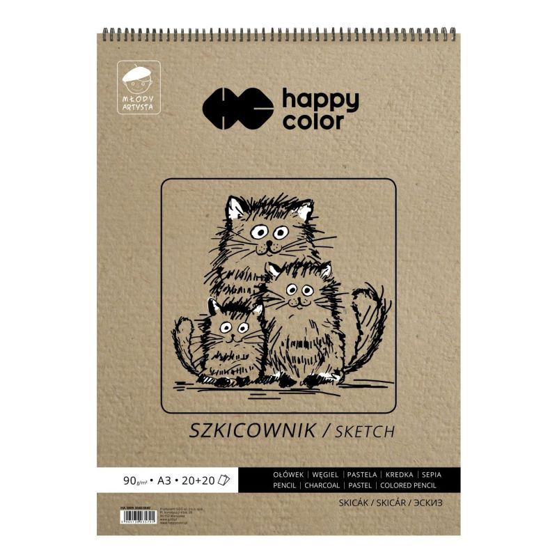 Mladý umělec Spirálový skicák A3 KALIA paper, s.r.o.