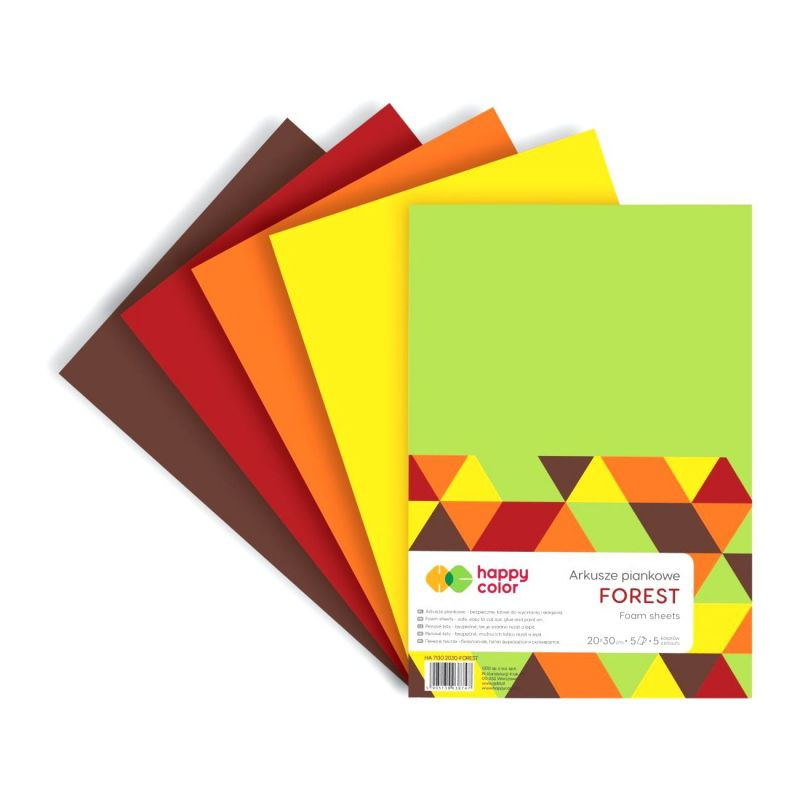 Sada pěnovky A4 (5ks) podzimní mix