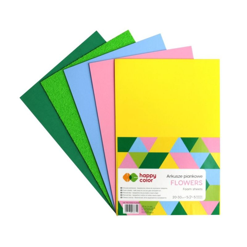 Sada pěnovky A4 (5ks) jarní mix