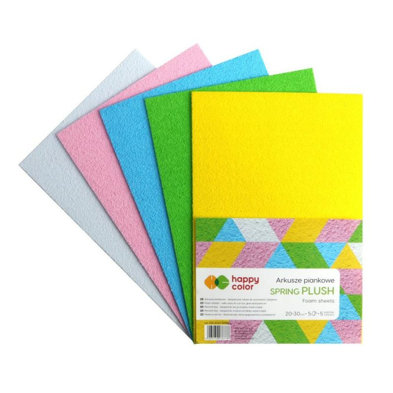 Sada pěnovky A4 (5ks) froté jarní mix