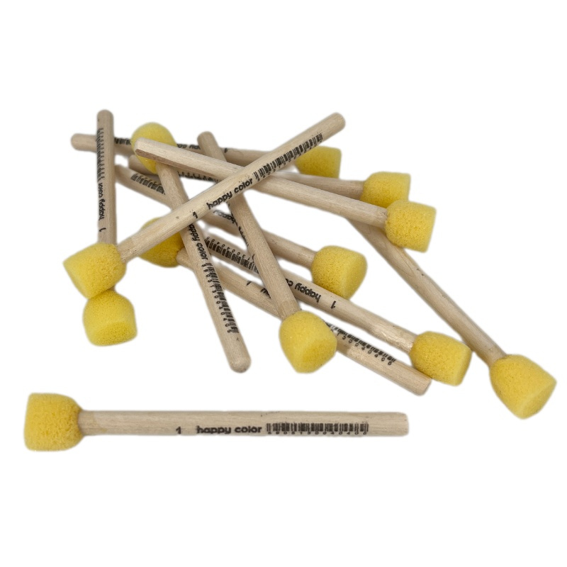 Štětce pěnové tupovací (12ks) průměr 1cm