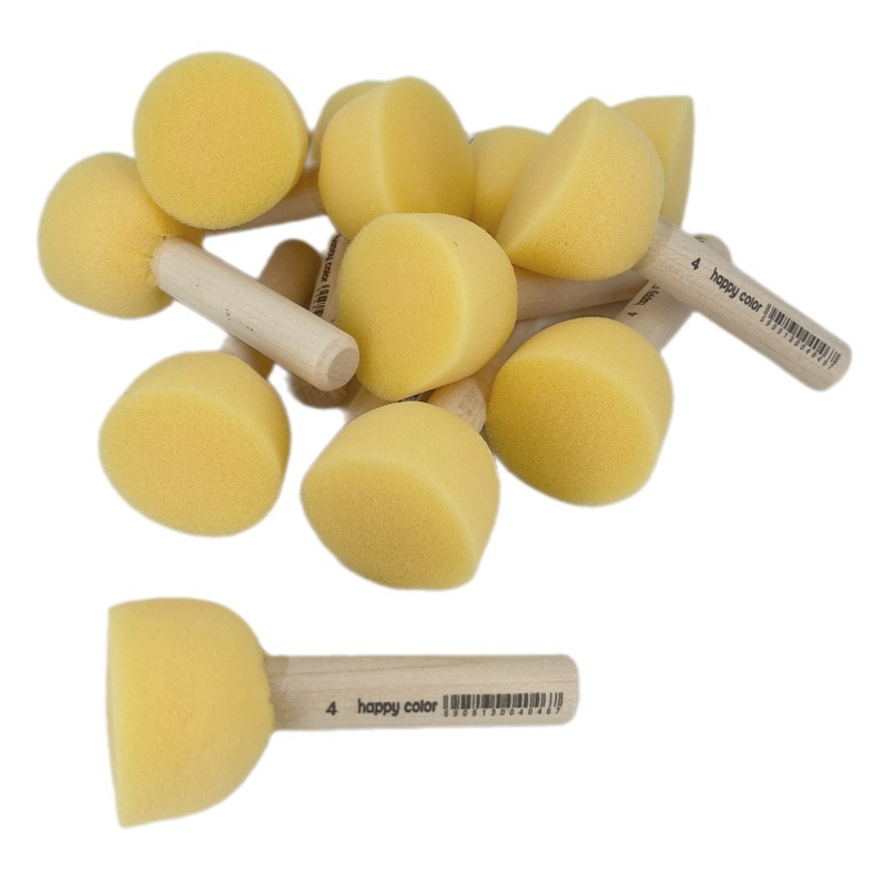 Štětce pěnové tupovací (12ks) průměr 4cm