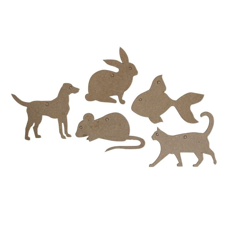 Sada kartonových tvarů - Domácí mazlíčci 5 ks KALIA paper, s.r.o.