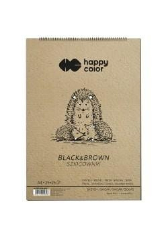 Happy Color Skicák se spirálou - BlackaBrown A4 KALIA paper, s.r.o.