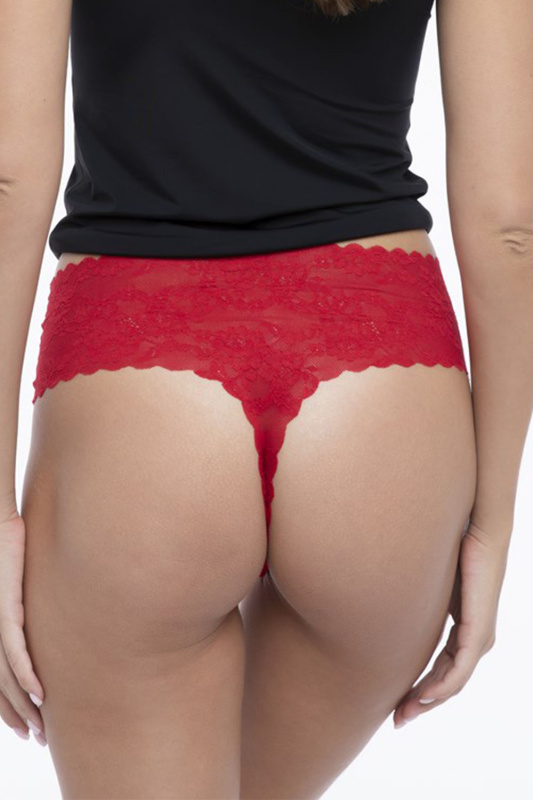 Dámské kalhotky Julimex Bellie String Maxi Barva: Červená, Velikost: S
