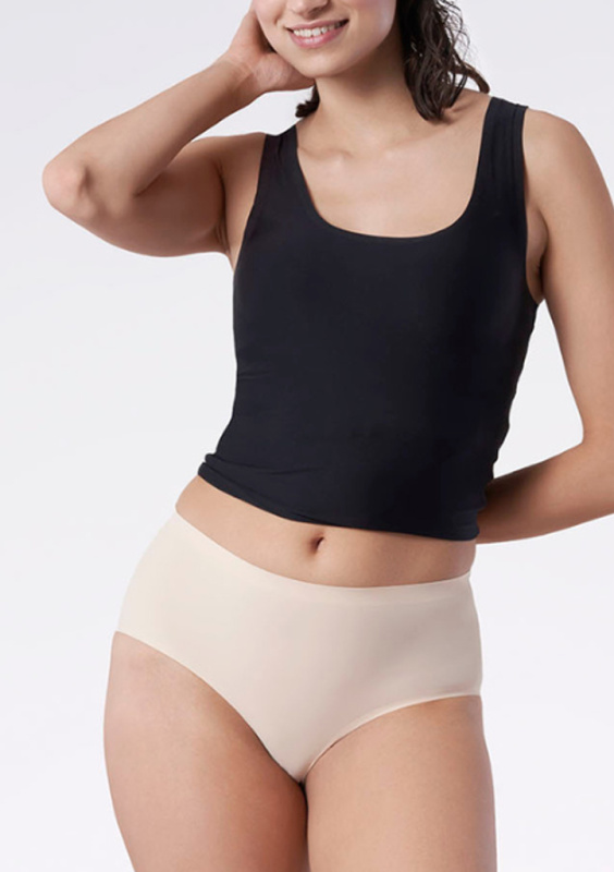 Dámské kalhotky Simple Maxi Beige - Julimex L