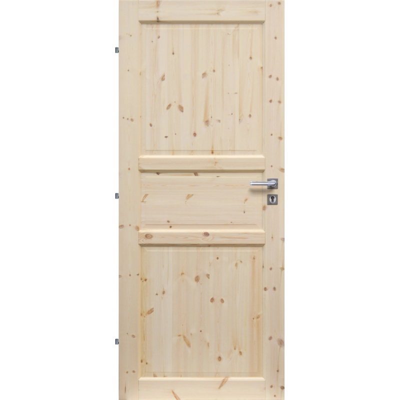 RADEX Falcové interiérové dveře ROUEN plné, smrkové dřevo, 60 L