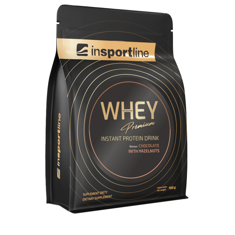 Protein inSPORTline WHEY Premium 700g čokoláda s lískovými oříšky