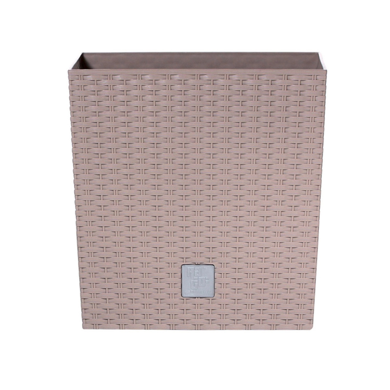 Prosperplast Květináč s vkladem Rato Low 20 cm, mocca