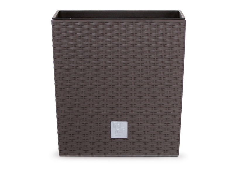 Prosperplast Květináč Rato Low (hnědá, 223x223x228)