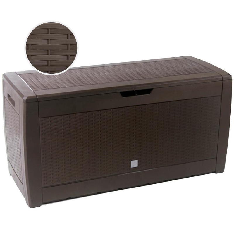 Prosperplast Box na polstry »Rato«, v ratanovém provedení (radu, hnědá, 1,19 x 0,6 x 0,48 m)