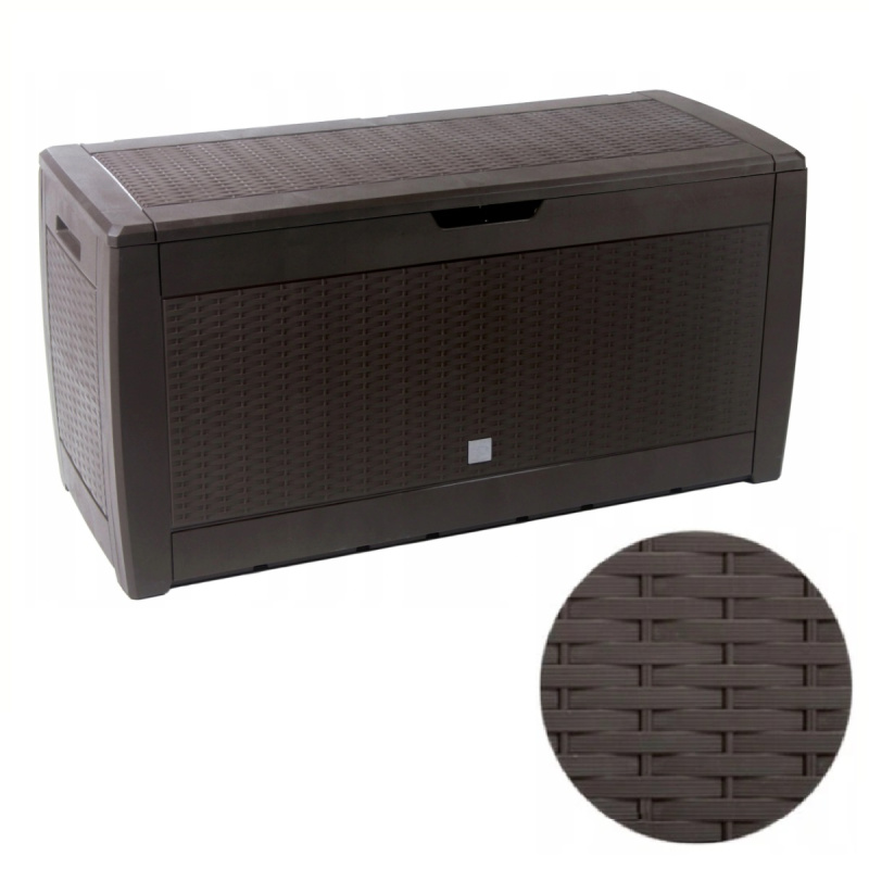 Prosperplast Box na polstry »Rato«, v ratanovém provedení (radu, hnědá, 1,19 x 0,6 x 0,48 m)