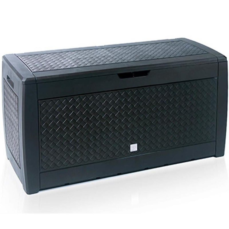 Prosperplast Box na polstry »Rato«, v ratanovém provedení (radu, antracitová, 1,19 x 0,6 x 0,48 m)