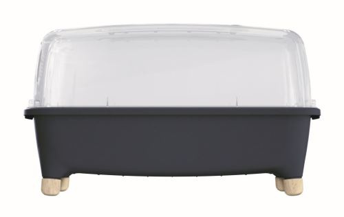 Minipařeniště Prosperplast Respana Planter Wood Low Set 78 cm, antracit