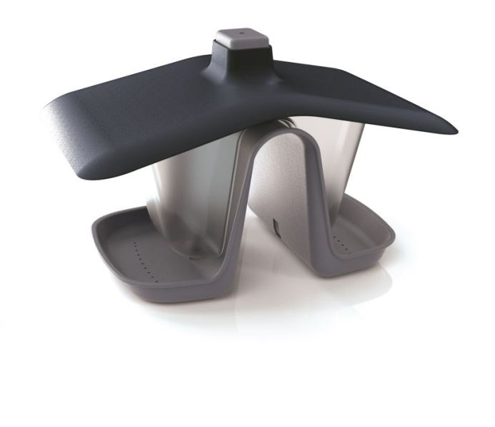 Krmítko pro ptáky BIRDYFEED DOUBLE šedý kámen 28cm PRIBFD-405U