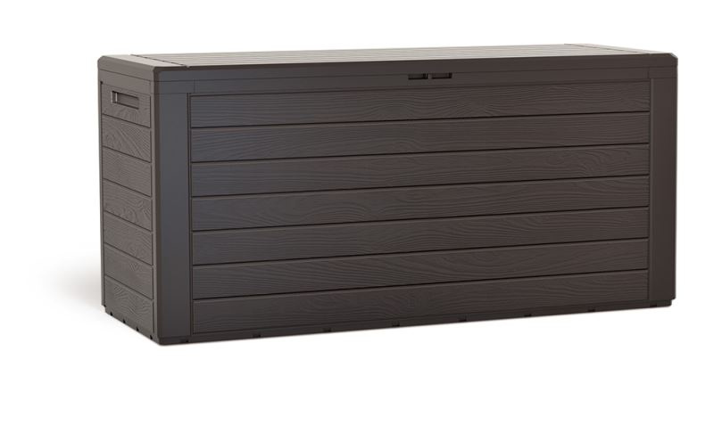Zahradní box Prosperplast WOODEBOX hnědý 280L , MBWL280-440U