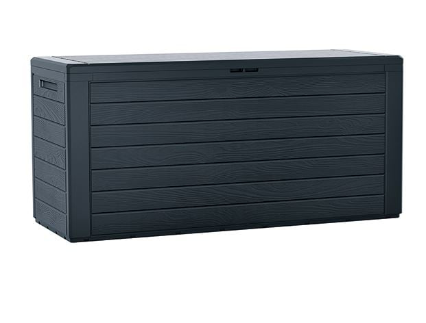 Zahradní box Prosperplast WOODEBOX antracit 280L , MBWL280-S433