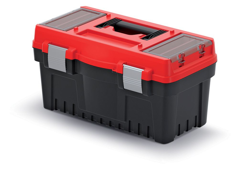 Kufr na nářadí 476 x 260 x 256 mm, kovové zámky, červeno černý - Kistenberg