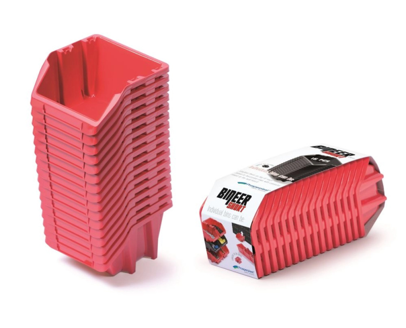 Kistenberg PPKBISS10-3020 Set úložných boxů 16ks BINEER SHORT 92 x 77 x 60 cm červený