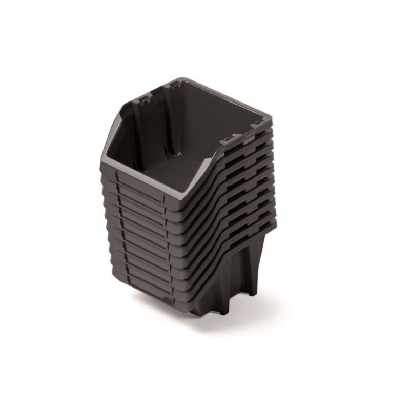 PROSPERPLAST Set plastových úložných boxů 10ks BINEER SHORT SET 180 x 98 x 118 cmčerný
