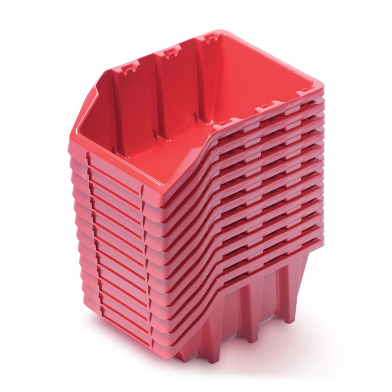 Kistenberg Set úložných boxů Bineer 12 Long KBILS12 červená 12 x 7,7 x 6 cm