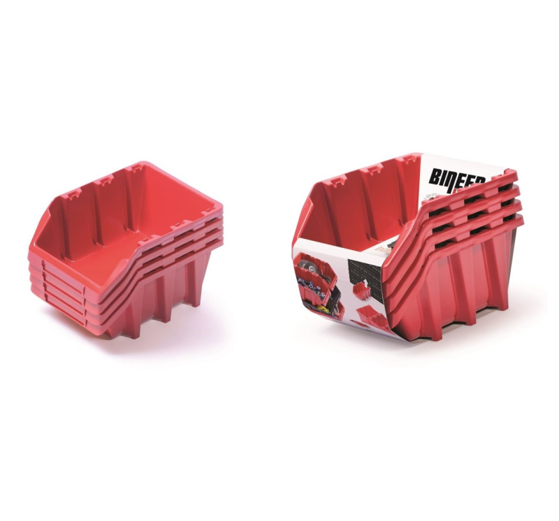 Prosperplast set 4ks BINEER LONG SET 295 x 198 x 195 cmčervený