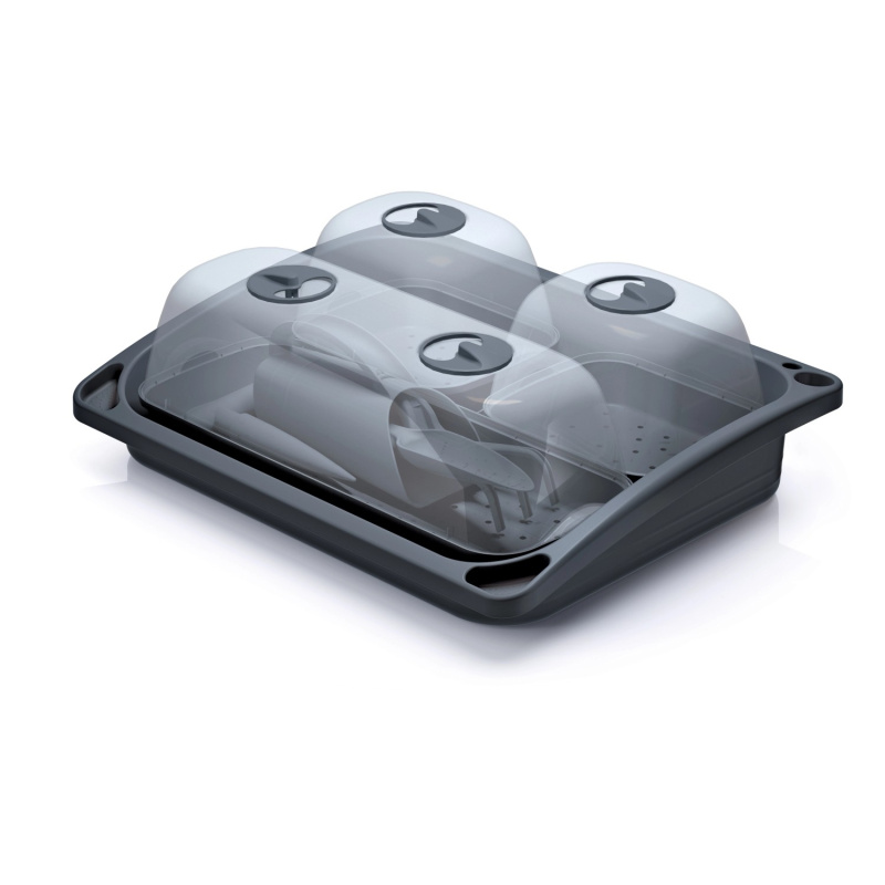 Prosperplast Set sadbovačů a nářadí 14v1 RESPANA TABLE TOP SEED STARTER SET - antracit