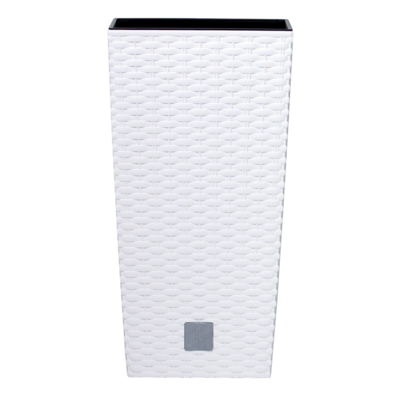 Prosperplast Květináč s vkladem Rato Square 20 cm, bílý