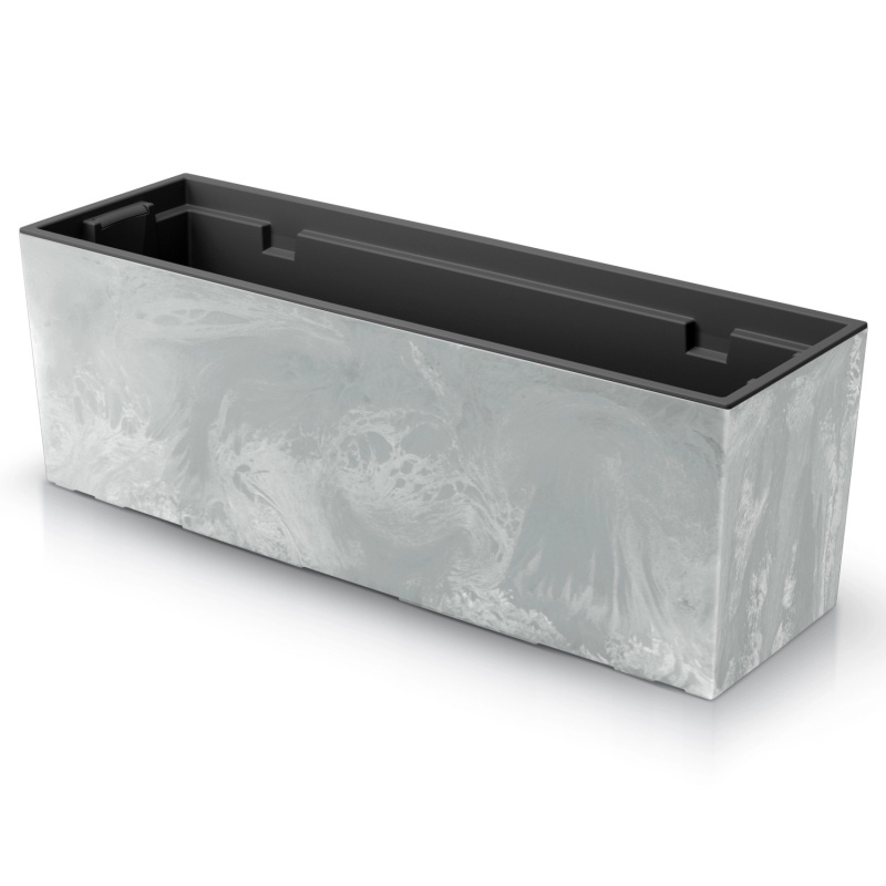 Prosperplast Truhlík Urbi Case Beton Effect světle šedý 580 x 180 x 195 mm