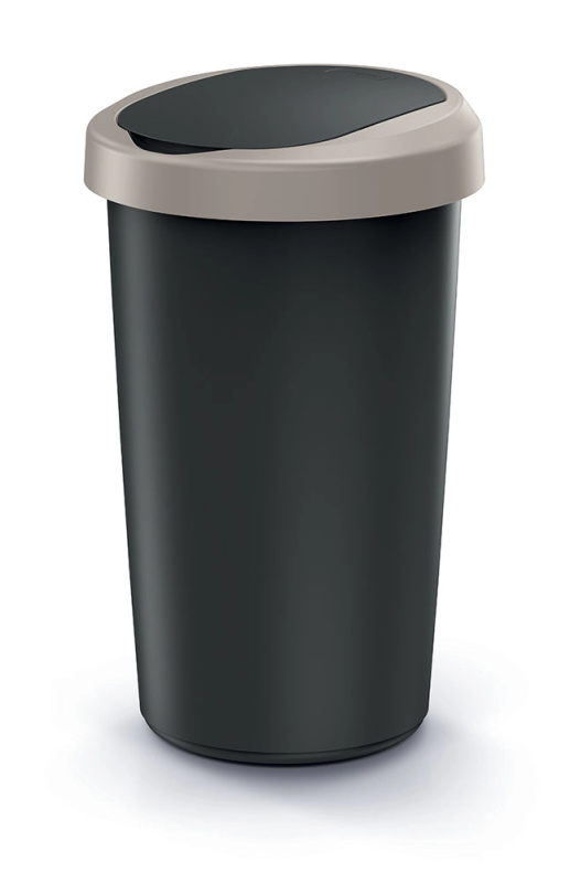 Prosperplast Odpadkový koš COMPACTO 25 L černý/hnědý