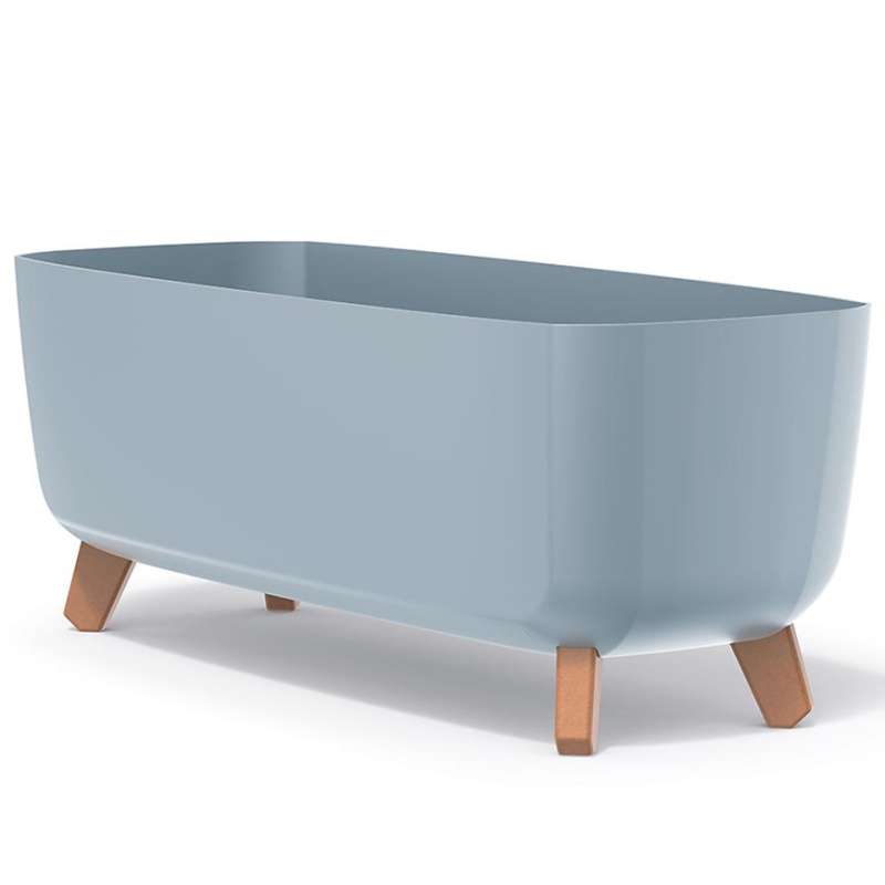 Truhlík na nožičkách Gracia šedý