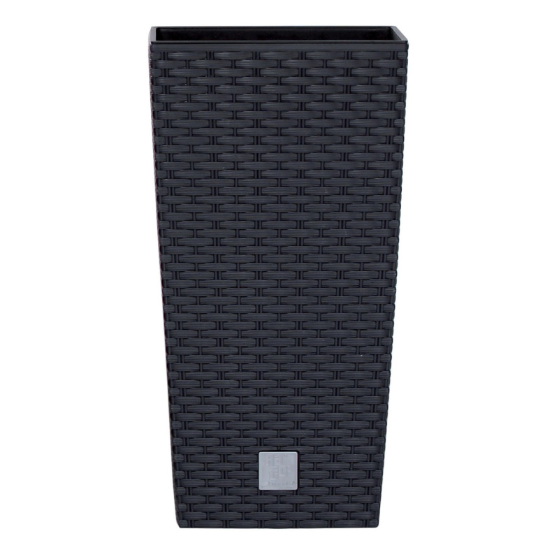 Prosperplast Květináč s vkladem Rato Square 22,5 cm, antracit