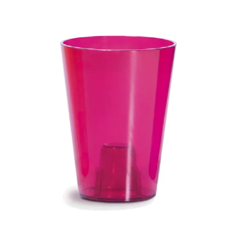 Prosperplast Květináč na orchidej COUBI ORCHID transparent. růžový pr. 13 x 17cm