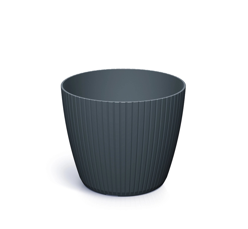 TMX Květináč LAMIA 13,8cm antracit