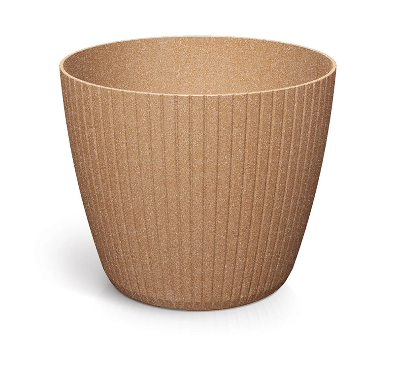 Prosperplast Květináč LAMIE ECOWOOD naturální, 23,8 cm